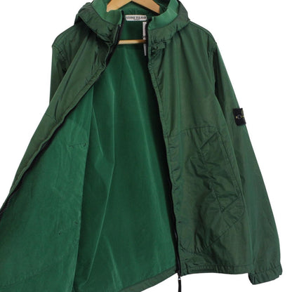 Vintage Stone Island SS 2008 Green Nylon Metal Hooded Jacket