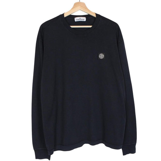 Stone Island SS 2020 Navy Blue Long Sleeve Compass T-Shirt