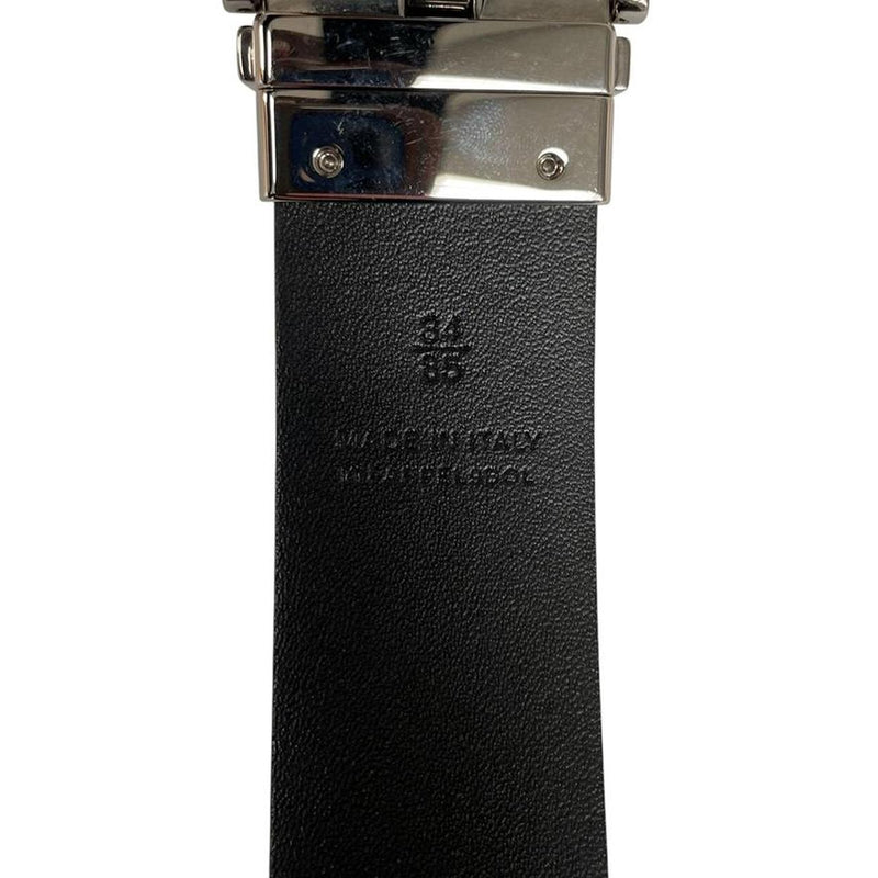 Burberry Beige and Silver Nova Check Belt