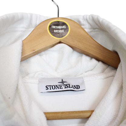 Stone Island AW 2022 White Cotton Hoodie Jumper