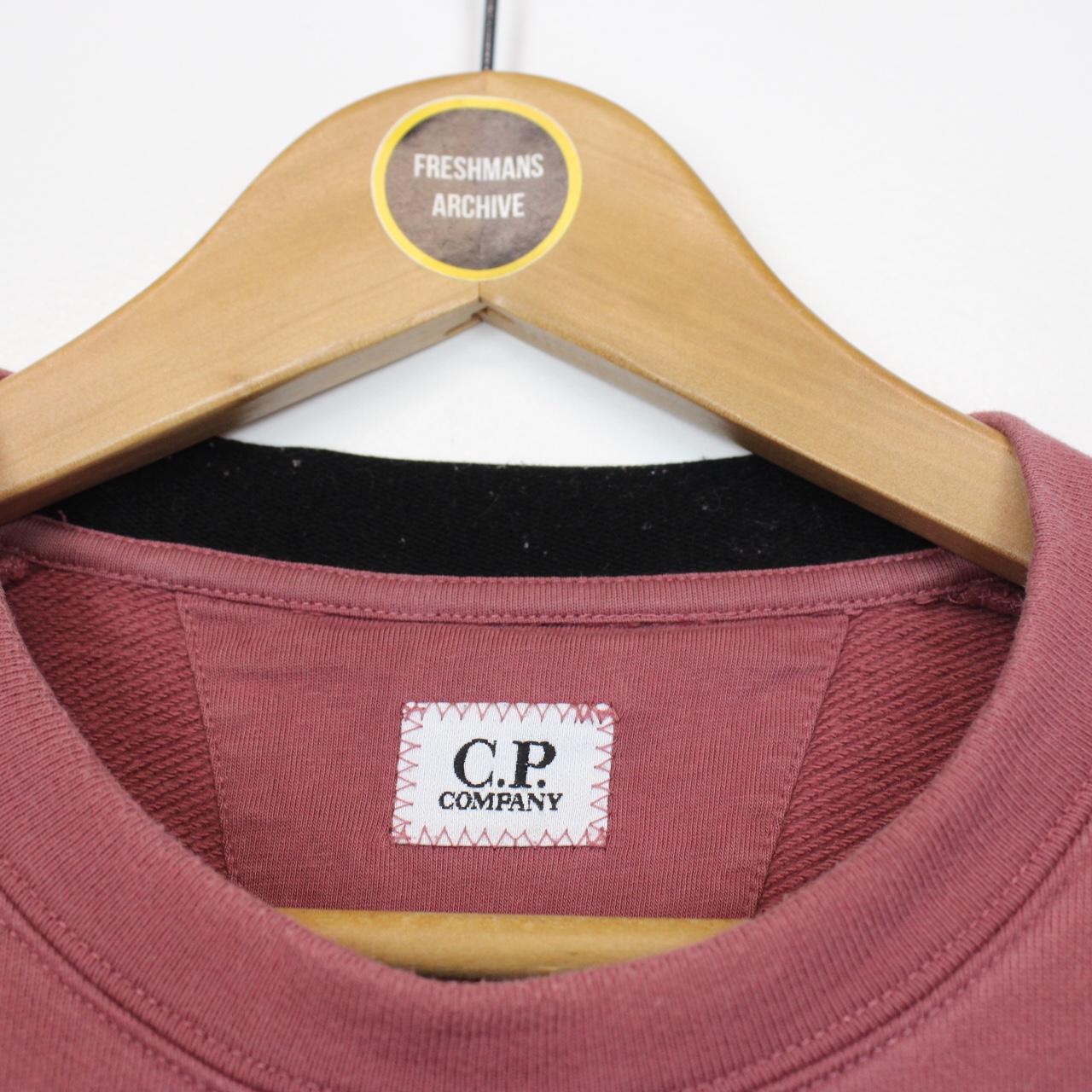 CP Company Burgundy Lens Sweatshirt Jumper