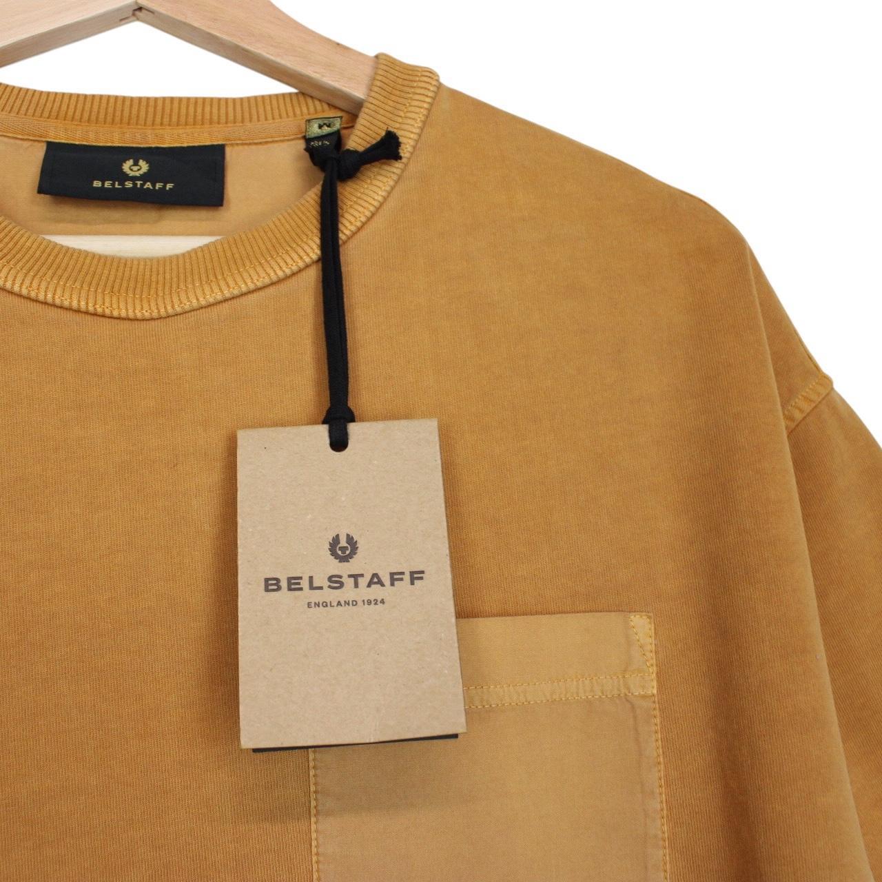 Belstaff Clifton Golden Oak Short Sleeve Cotton T-Shirt