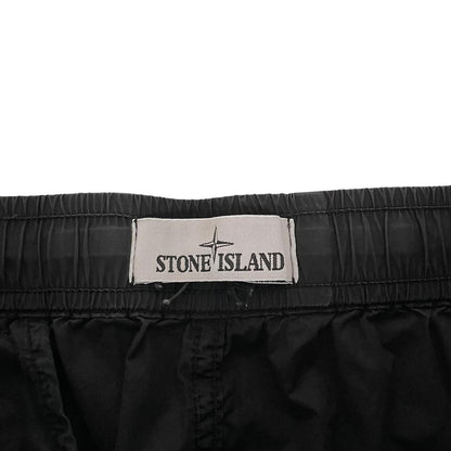 Stone Island Black RE-T Fit Cargo Trousers