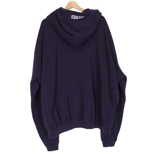 Vetements Purple Sexual Fantasies Print Full Zip Oversized Hoodie