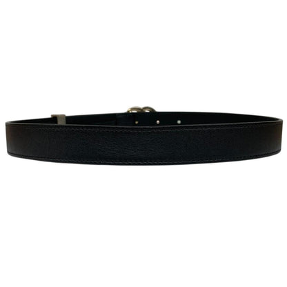Gucci Black Torchon Double G Leather Belt