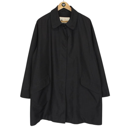 Aquascutum Black Button Up Coat