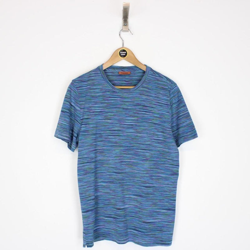 Missoni Multicoloured Striped Short Sleeve Cotton T-Shirt