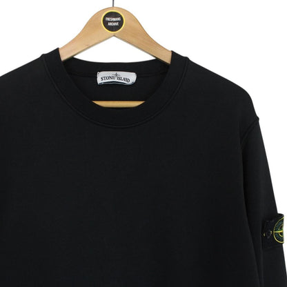Stone Island SS 2021 Black Cotton Sweatshirt Jumper