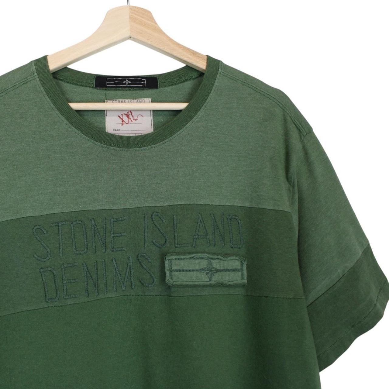 Stone Island Denims SS 2008 Green Short Sleeve Cotton T-Shirt