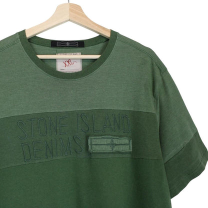 Stone Island Denims SS 2008 Green Short Sleeve Cotton T-Shirt