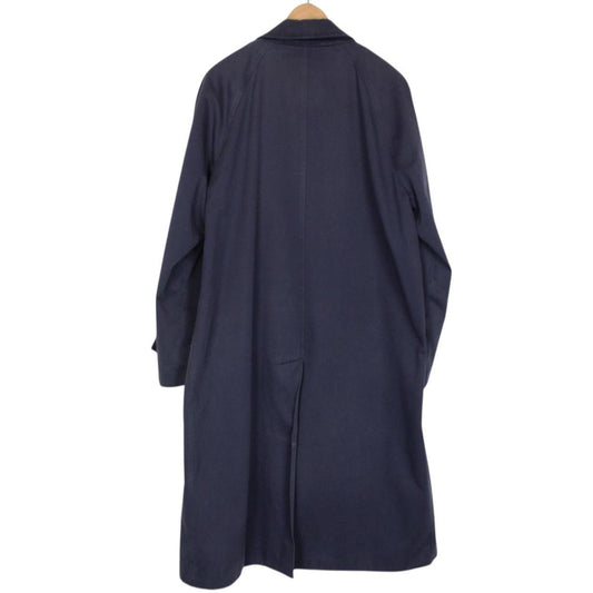 Vintage 90s Burberry Navy Blue Single Breasted Trench Coat