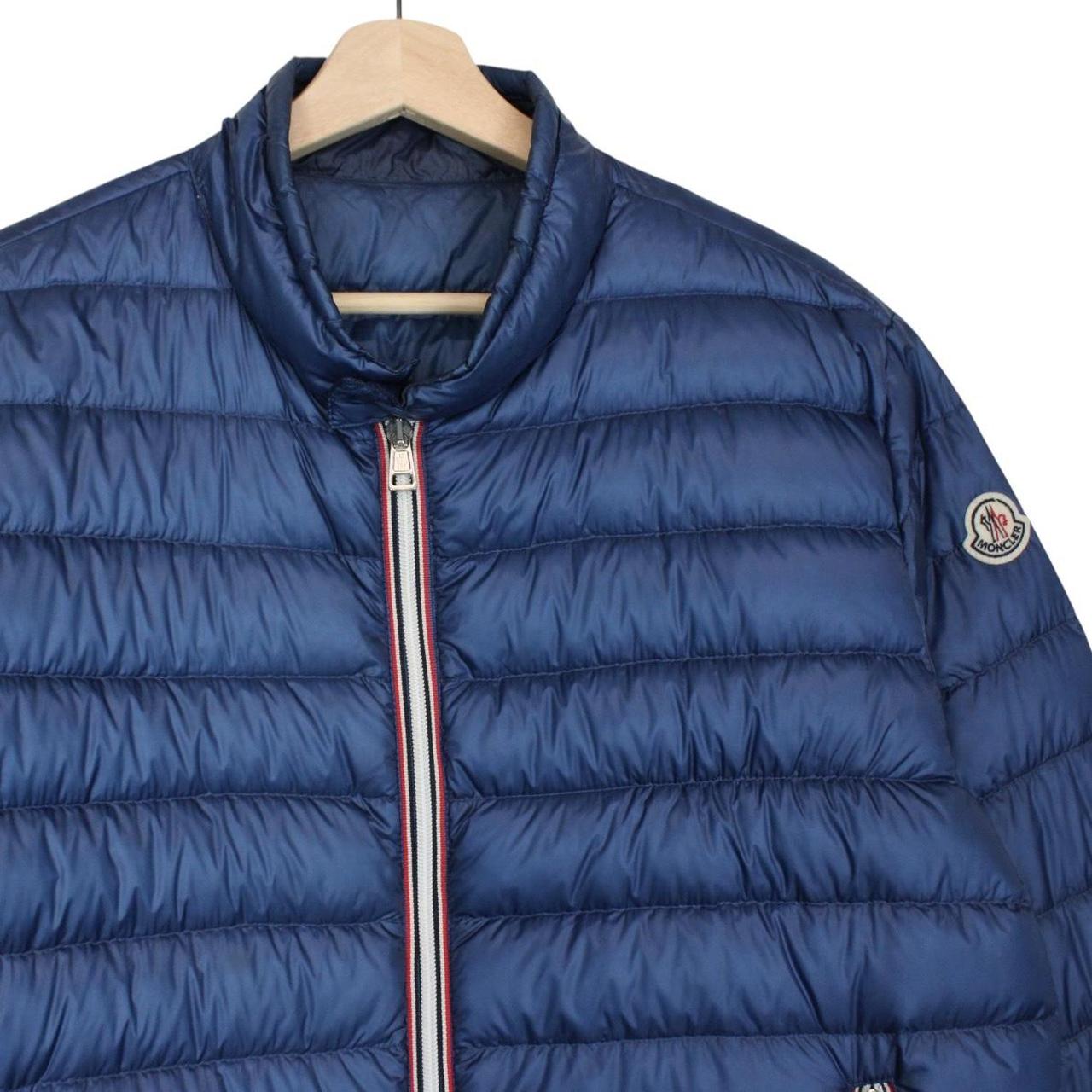 Moncler Rigel Blue Full Zip Down Jacket