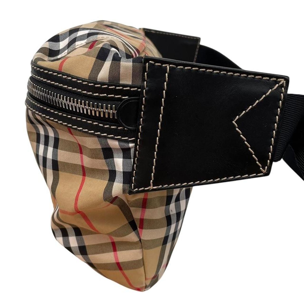 Burberry Beige and Black Nylon Nova Check Bum Bag