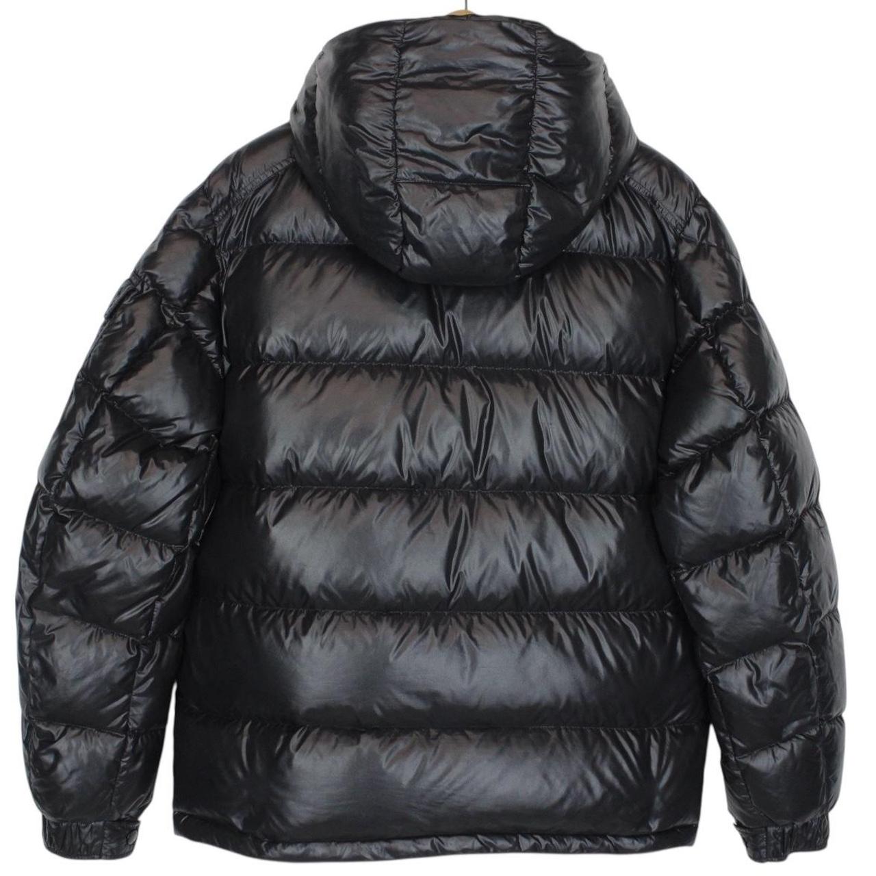 Moncler Maya Black Full Zip Hooded Down Puffer Jacket
