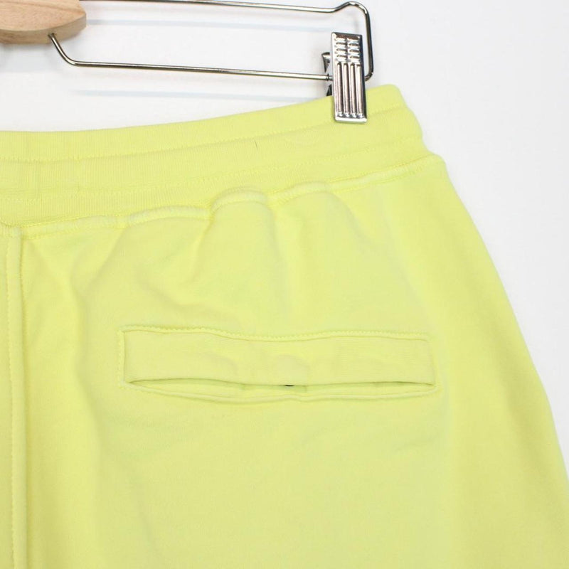 Stone Island SS 2020 Lemon Yellow Cotton Jogger Shorts