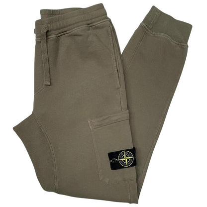 Stone Island AW 2018 Khaki Green Cotton Tracksuit Bottoms / Joggers