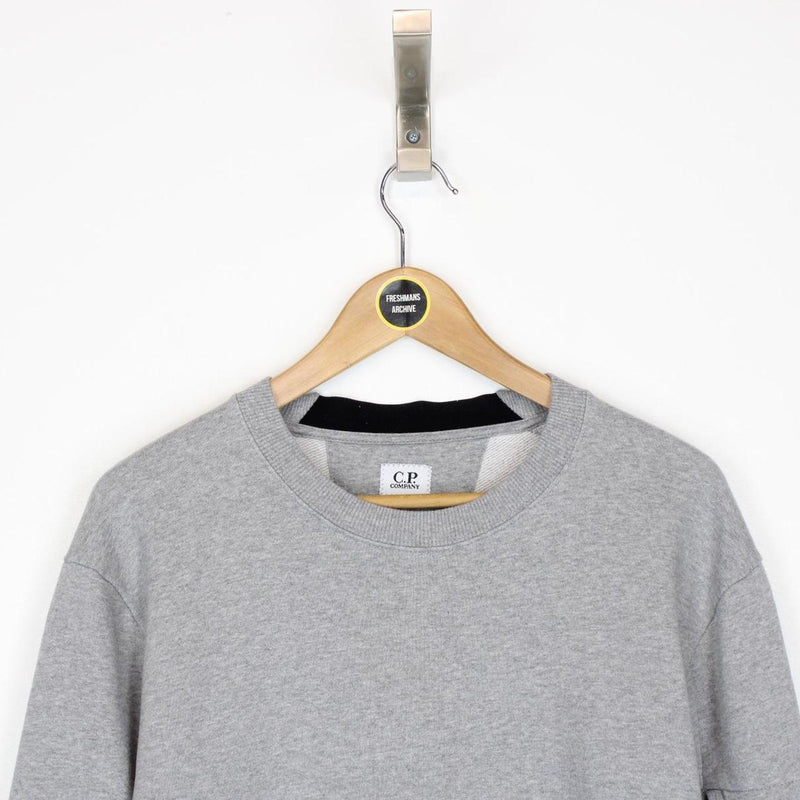 CP Company Grey Lens Sweatshirt Jumper