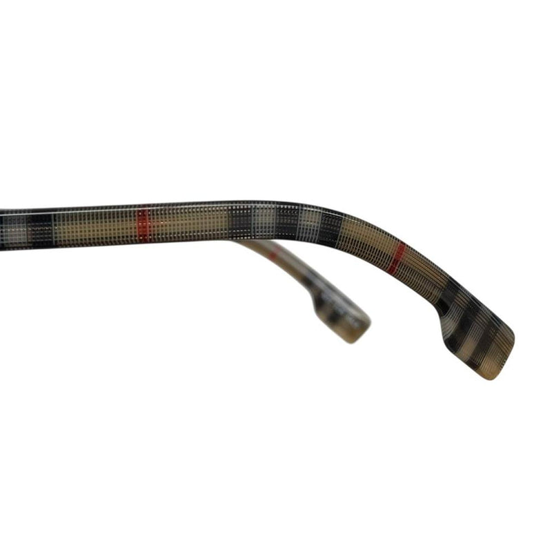 Burberry Black and Brown Nova Check BE4281 Round Sunglasses