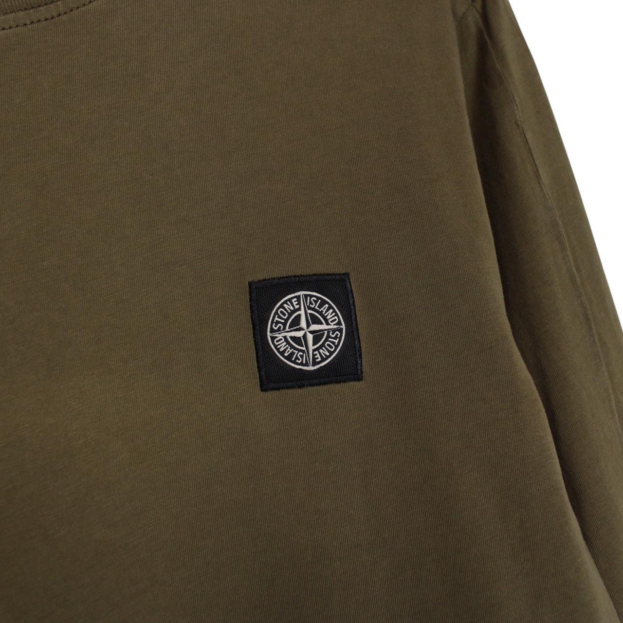 Stone Island AW 2016 Khaki Green Long Sleeve Compass T-Shirt