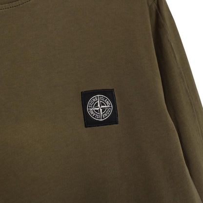 Stone Island AW 2016 Khaki Green Long Sleeve Compass T-Shirt