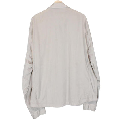 CP Company Beige Chrome-R Nylon Garment Dyed Lens Overshirt Jacket