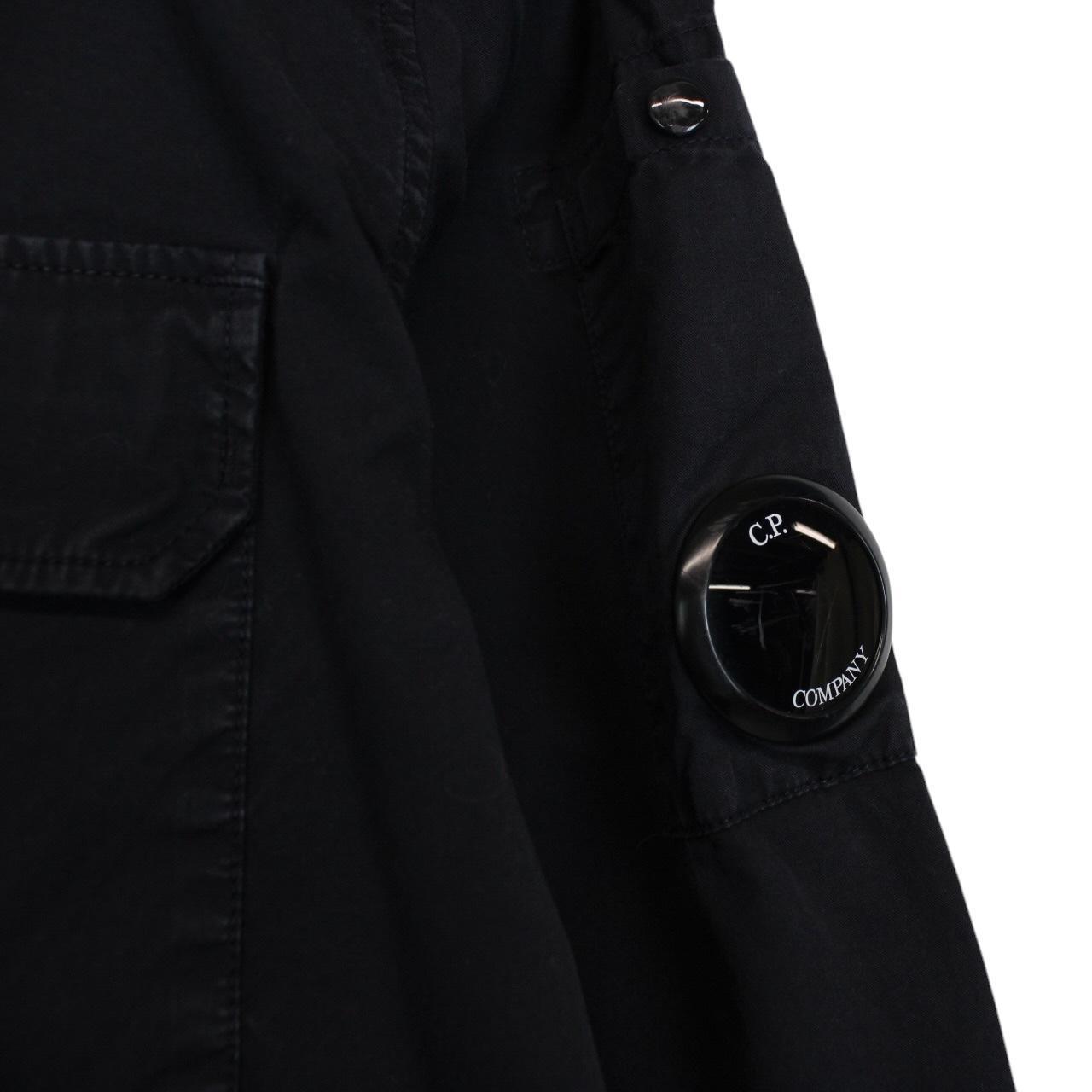 CP Company Navy Blue Full Zip Lens Overshirt Jacket