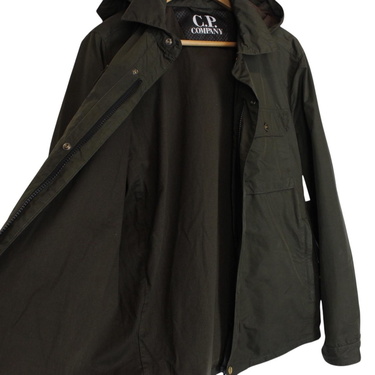 CP Company Micro-M Khaki Green Full Zip Goggle Jacket