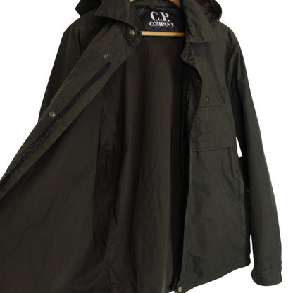 CP Company Micro-M Khaki Green Full Zip Goggle Jacket