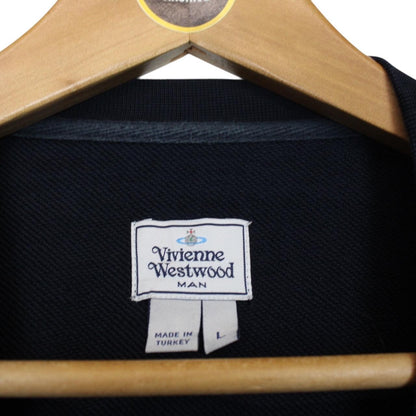 Vivienne Westwood Navy Blue Crew Neck Orb Sweatshirt