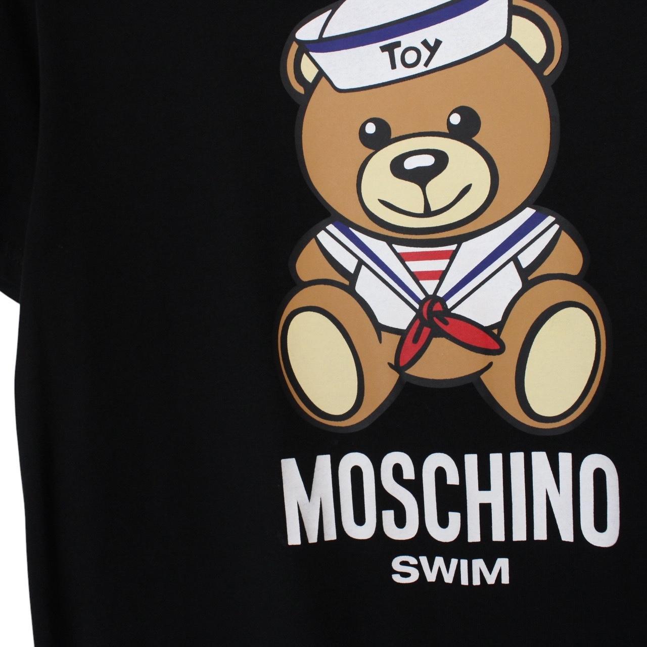 Moschino Black Short Sleeve Sailor Teddy Bear Print T-Shirt