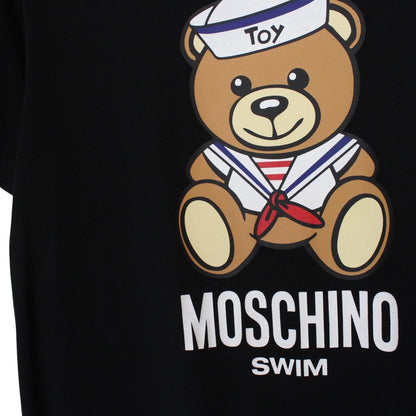 Moschino Black Short Sleeve Sailor Teddy Bear Print T-Shirt