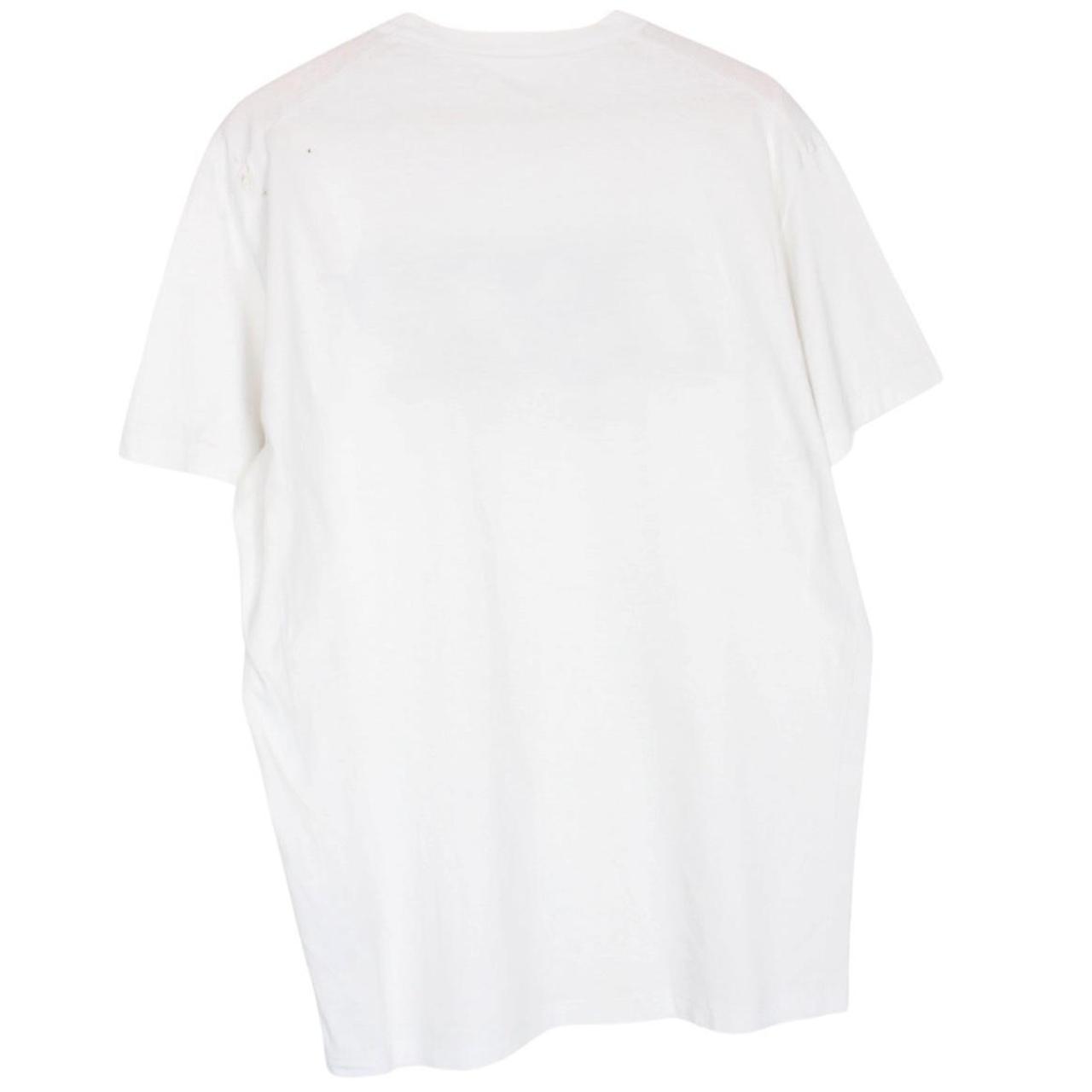 Dsquared2 white short sleeve cotton t-shirt with DSQ2 logo print and pocket detail.