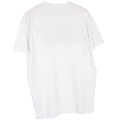 Dsquared2 white short sleeve cotton t-shirt with DSQ2 logo print and pocket detail.