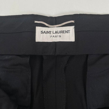 Saint Laurent Paris Black Slim Fit Formal Trousers