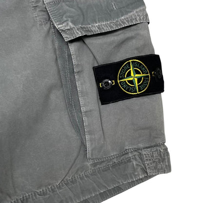 Stone Island SS 2015 Grey Bermuda Cotton Cargo Shorts