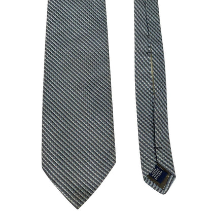 Calvin Klein Blue and Grey Textured Silk Tie
