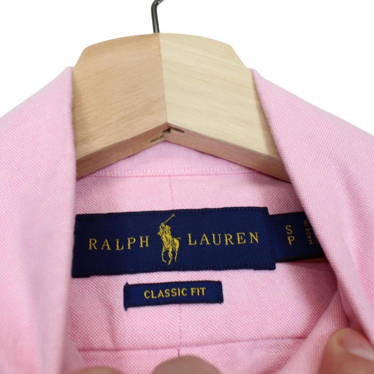 Polo Ralph Lauren Pink Long Sleeve Cotton Oxford Shirt