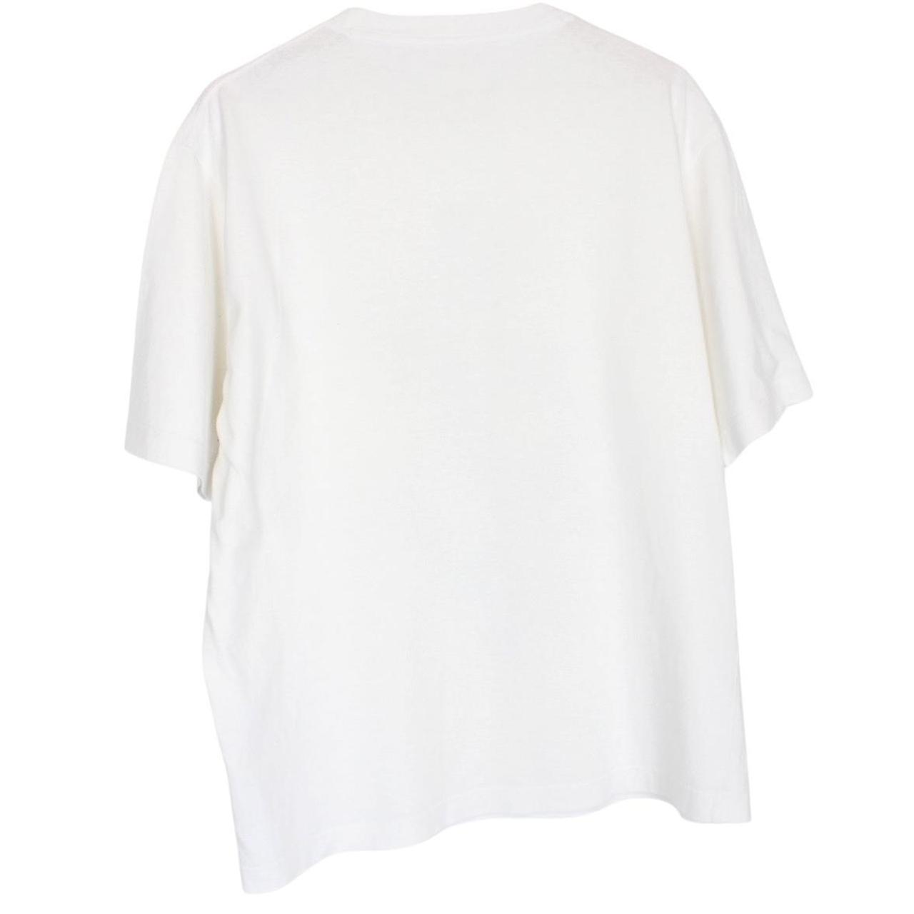 Missoni white cotton t-shirt with abstract logo print and pocket detail.