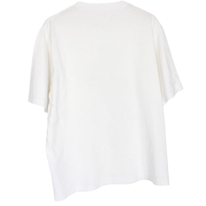 Missoni white cotton t-shirt with abstract logo print and pocket detail.