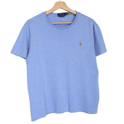 Polo Ralph Lauren blue short sleeve cotton t-shirt with pocket and embroidered logo.
