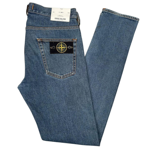 Stone Island AW 2017 Blue RE-T Fit Denim Jeans
