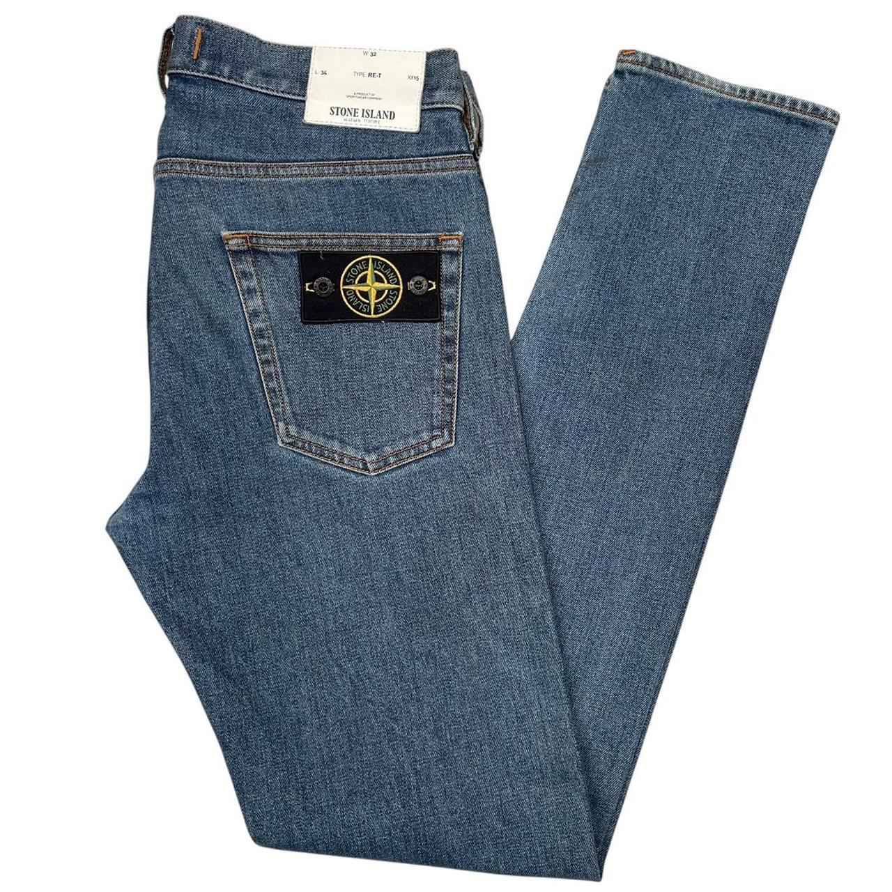 Stone Island AW 2017 Blue RE-T Fit Denim Jeans