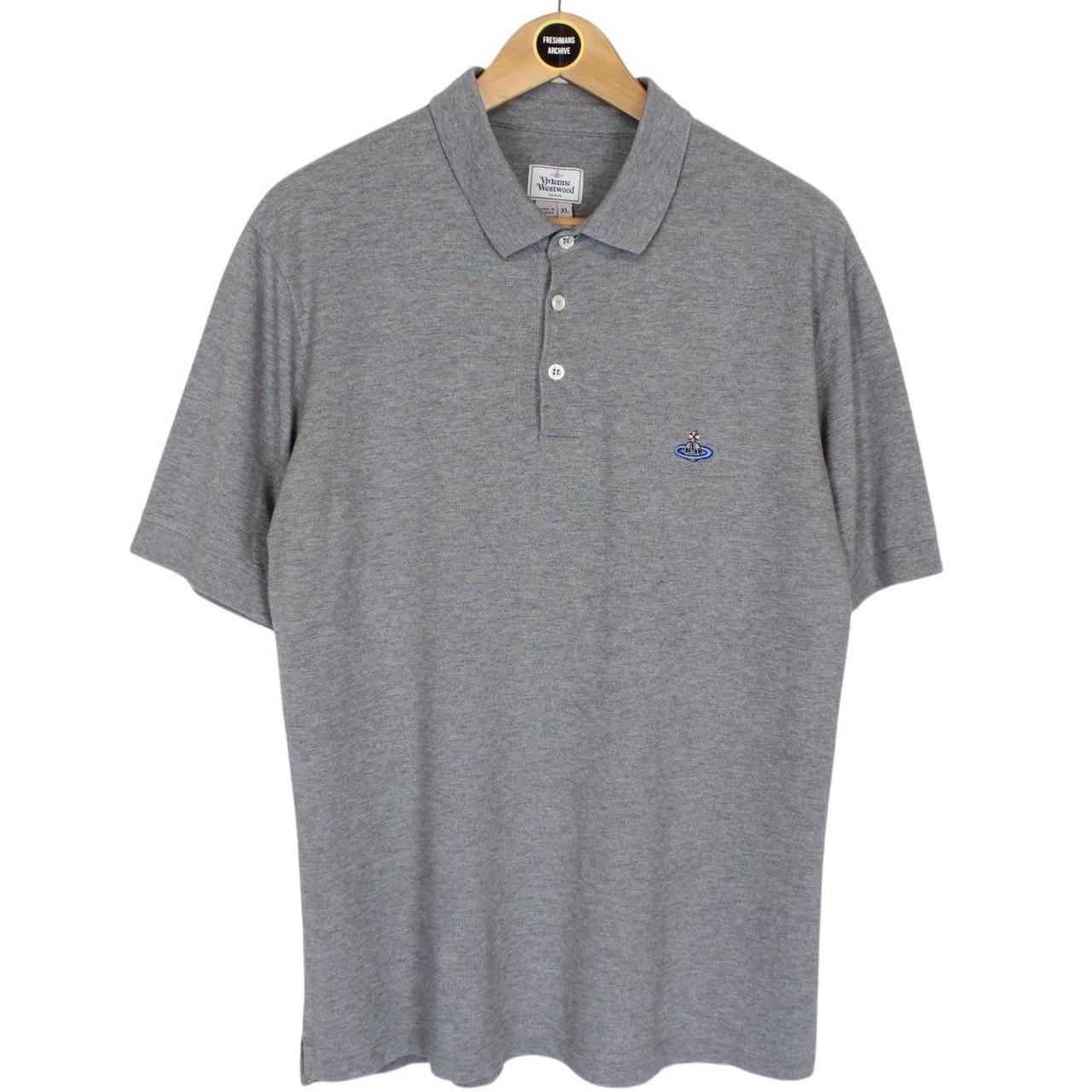 Vivienne Westwood Grey Short Sleeve Orb Polo Shirt