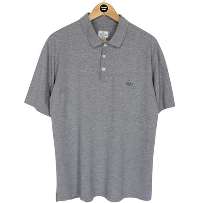Vivienne Westwood Grey Short Sleeve Orb Polo Shirt