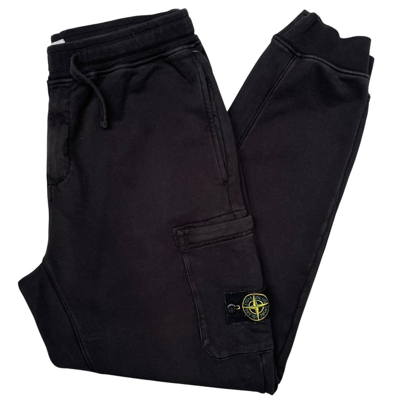 Stone Island Black Cotton Tracksuit Bottoms / Joggers