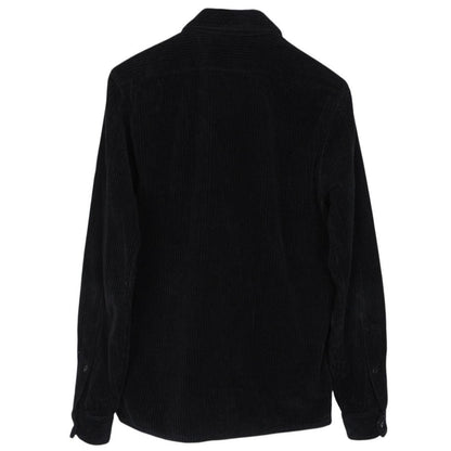 Stone Island AW 2020 Black Long Sleeve Jumbo Corduroy Shirt