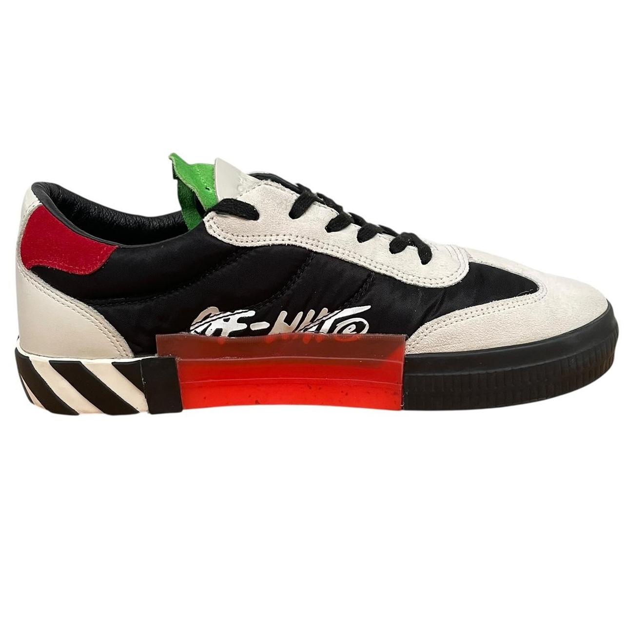 Off White Multicoloured Floating Arrow Vulcanized Leather Low Top Trainers