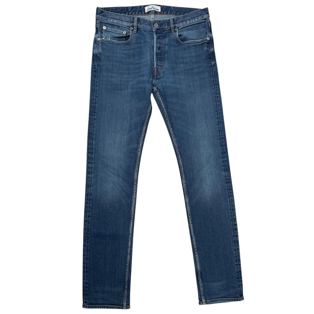 Stone Island AW 2018 Navy Blue Slim Fit Denim Jeans