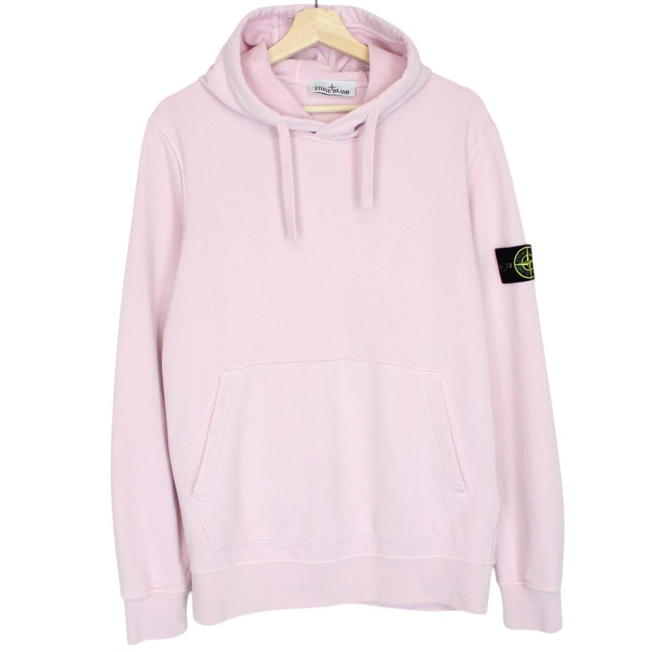 Stone Island SS 2024 Pink Cotton Hoodie Jumper