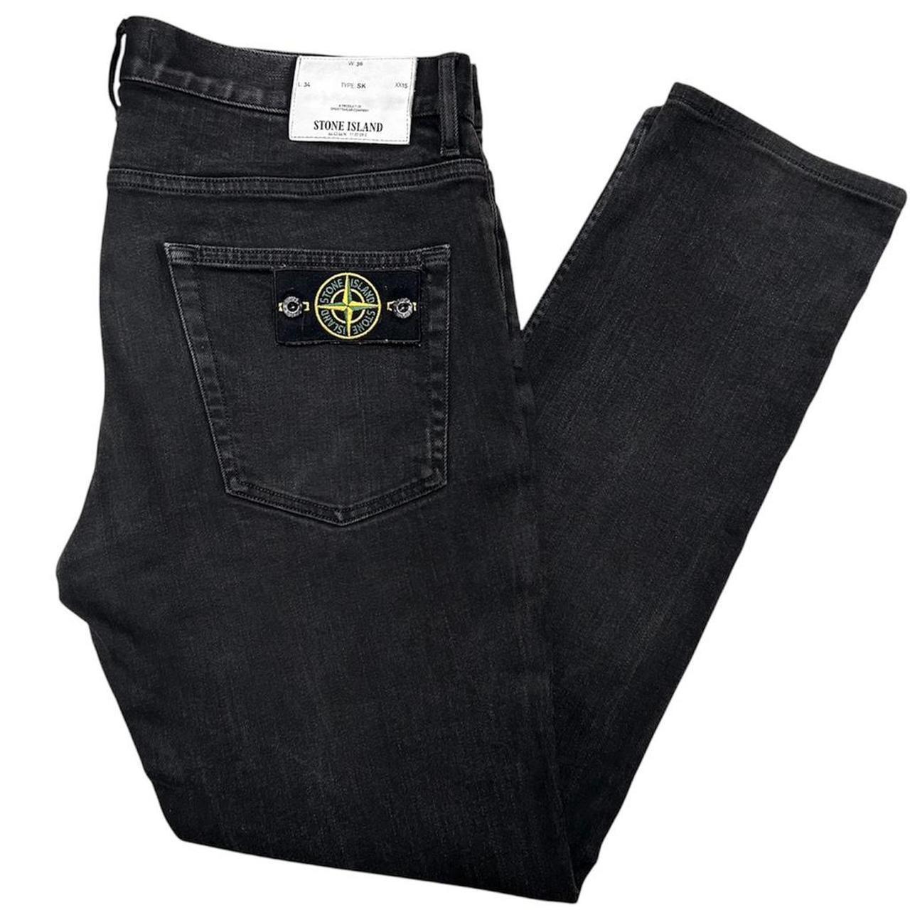 Stone Island AW 2018 Black Skinny Fit Denim Jeans